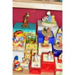 A GROUP OF MOSTLY BOXED WINNIE THE POOH, NODDY, BUNNYKINS AND OTHER FIGURES, CARS ETC, to include