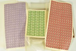 KGVI GB COLLECTION OF COMPLETE SHEETS AND LARGGE BLOCKS, (approx. 25 sheets), we note Olympics 6d