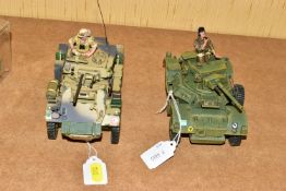 TWO UNBOXED KING & COUNTRY ARMOURED CARS, Humber Mk.II and Daimler Mk.II, the Daimler is missing a