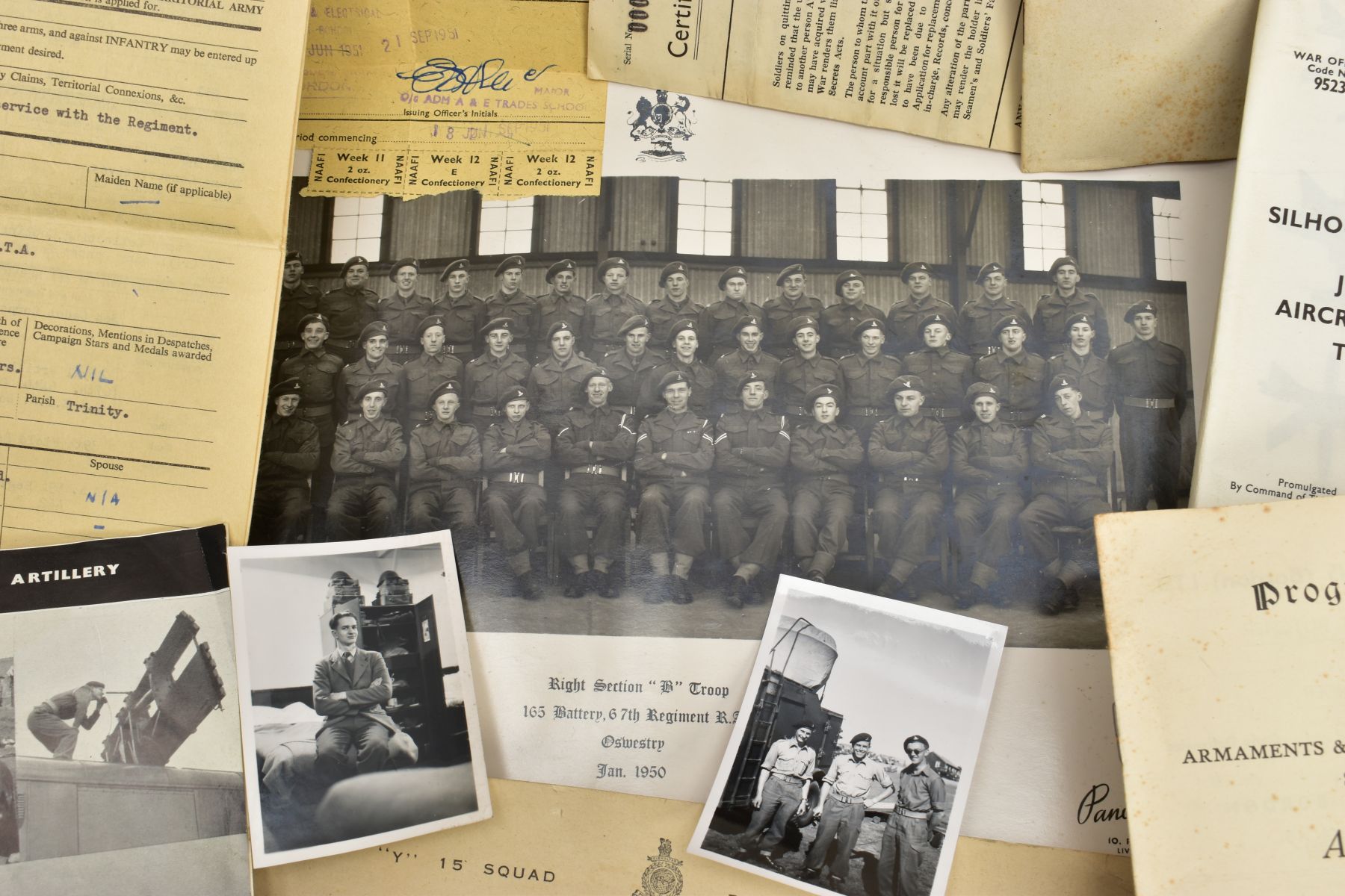 AN ARCHIVE OF ORIGINAL PAPERWORK, EPHEMERA & PHOTOS TO A POST WORLD WAR TWO SOLDIER, to include - Image 6 of 9