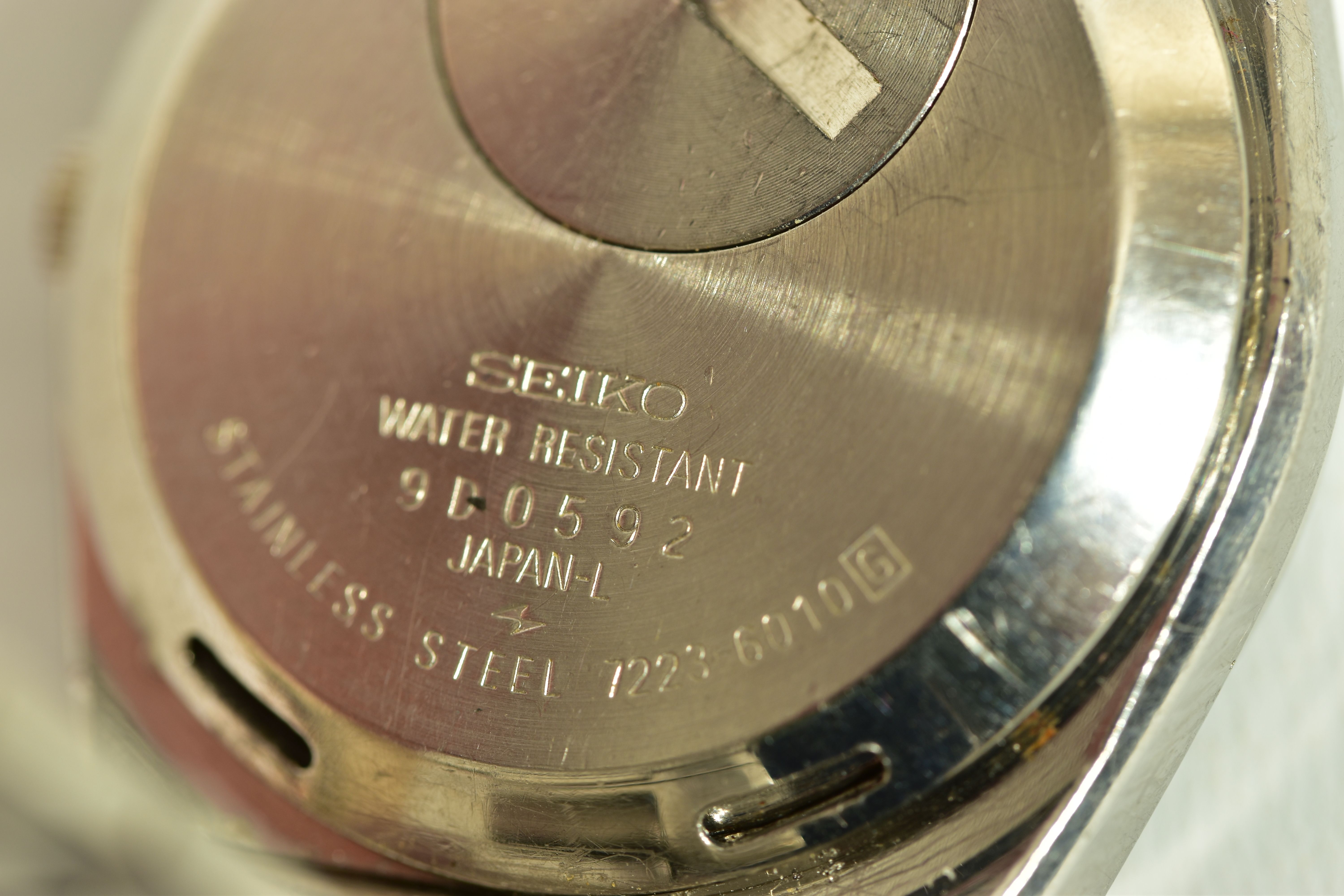 TWO SEIKO WRISTWATCHES, the first a Seiko perpetual calendar watch, dark blue dial with gold - Bild 5 aus 6