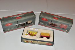 THREE BOXED CORGI CLASSICS LIMITED EDITION 'VINTAGE GLORY OF STEAM' SETS, Garrett Showmans Tractor &