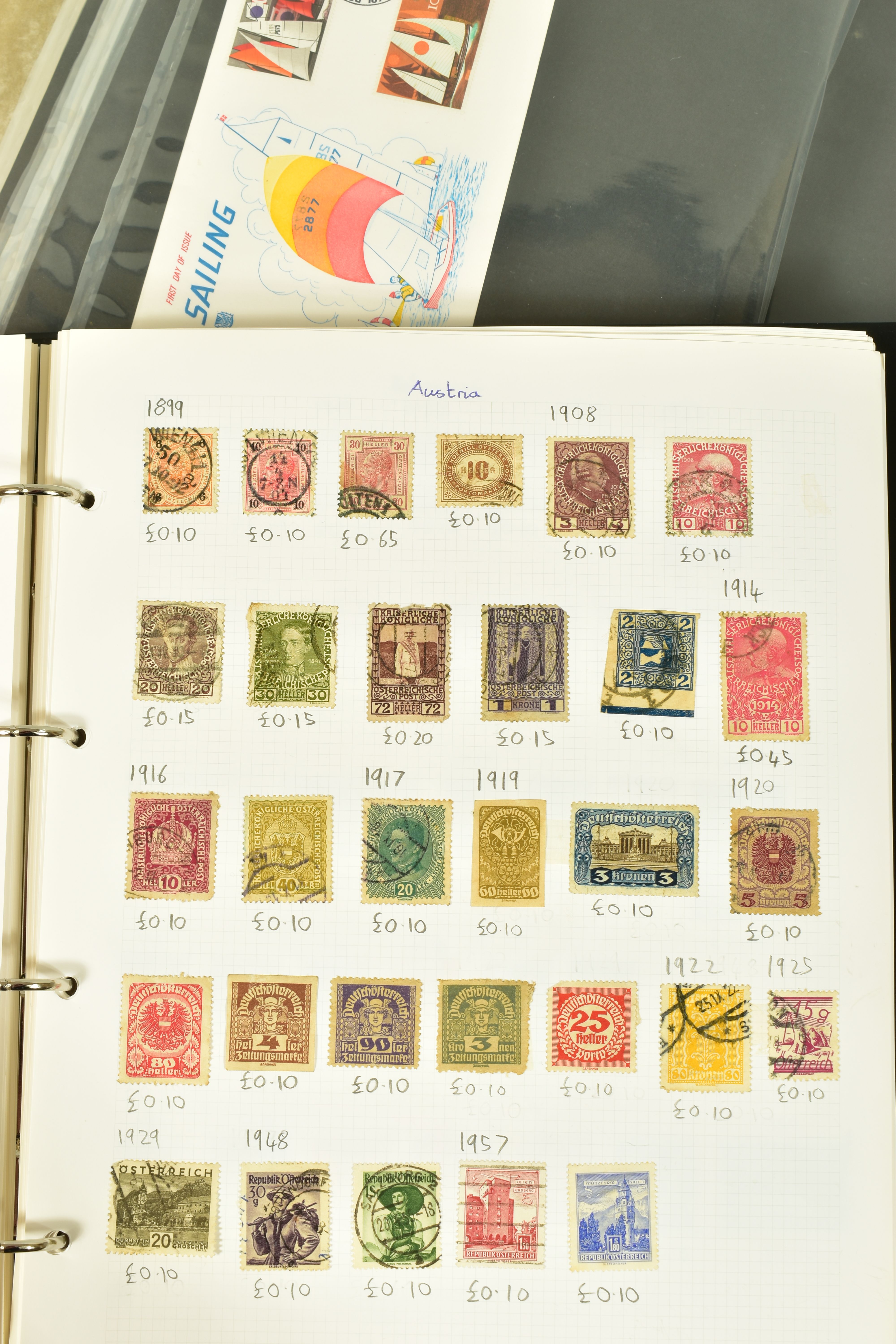 WORLDWIDE SELECTION OF STAMPS IN TWO ALBUMS - Image 7 of 9