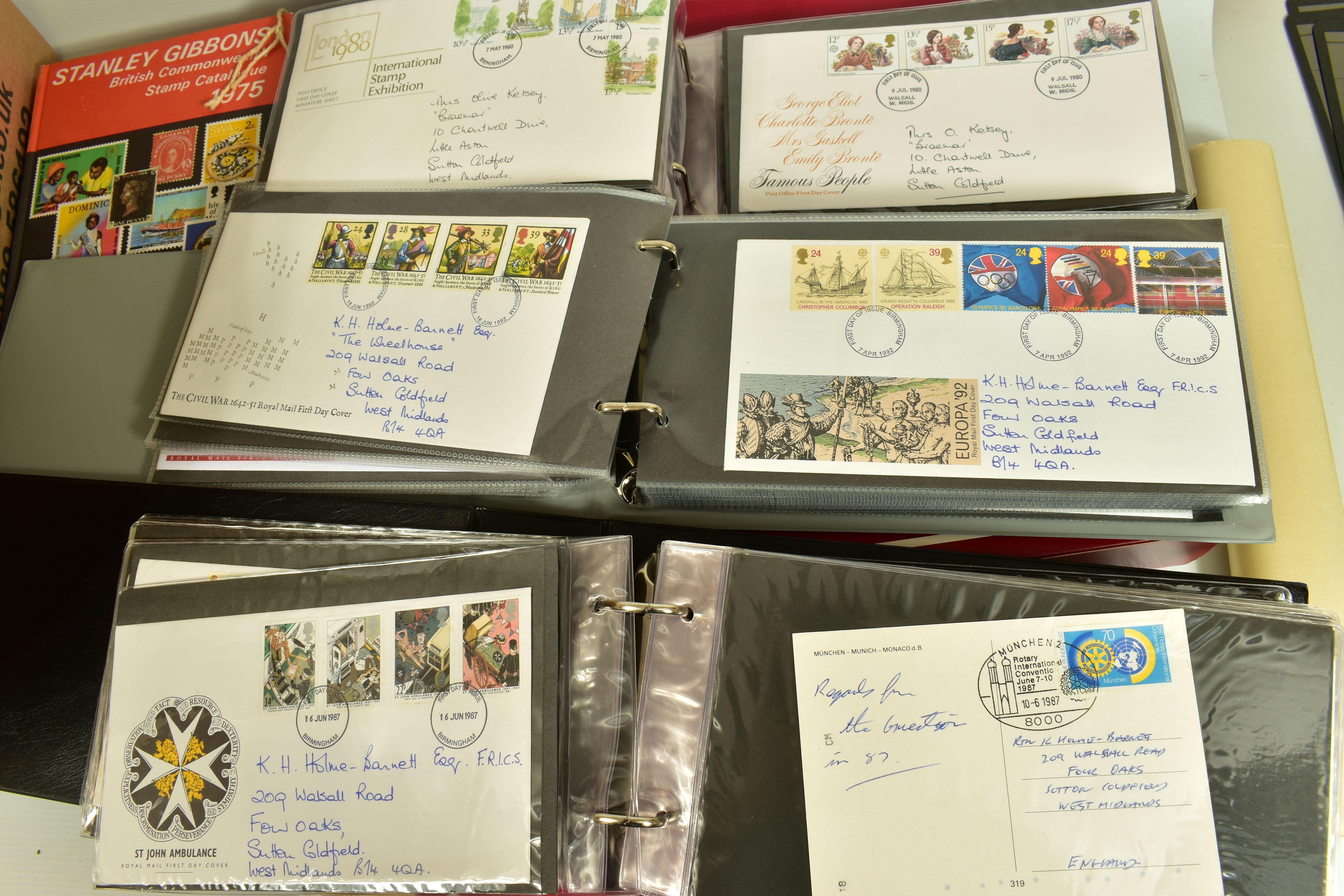 LARGE BOX WITH COLLECTION OF STAMPS AND COVERS, mainly GB FDCs from late 1960s to 1990s but we - Image 4 of 8