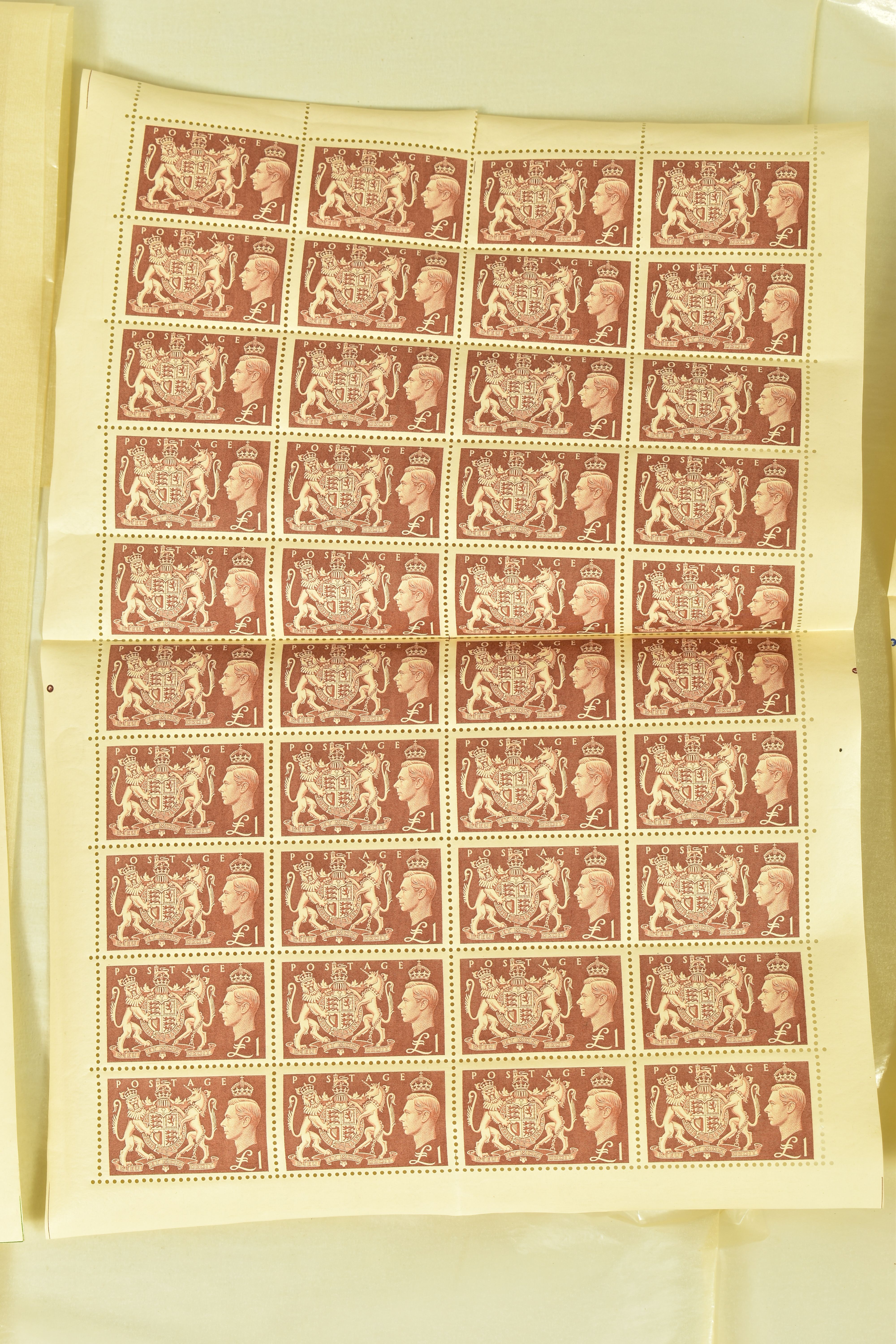 GB KGVI 1951 festival high values 2/6, 10s and £1 all in complete Sheets. rare thus. - Image 3 of 4