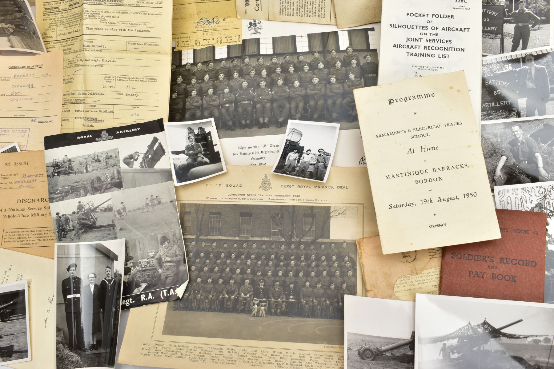 AN ARCHIVE OF ORIGINAL PAPERWORK, EPHEMERA & PHOTOS TO A POST WORLD WAR TWO SOLDIER, to include