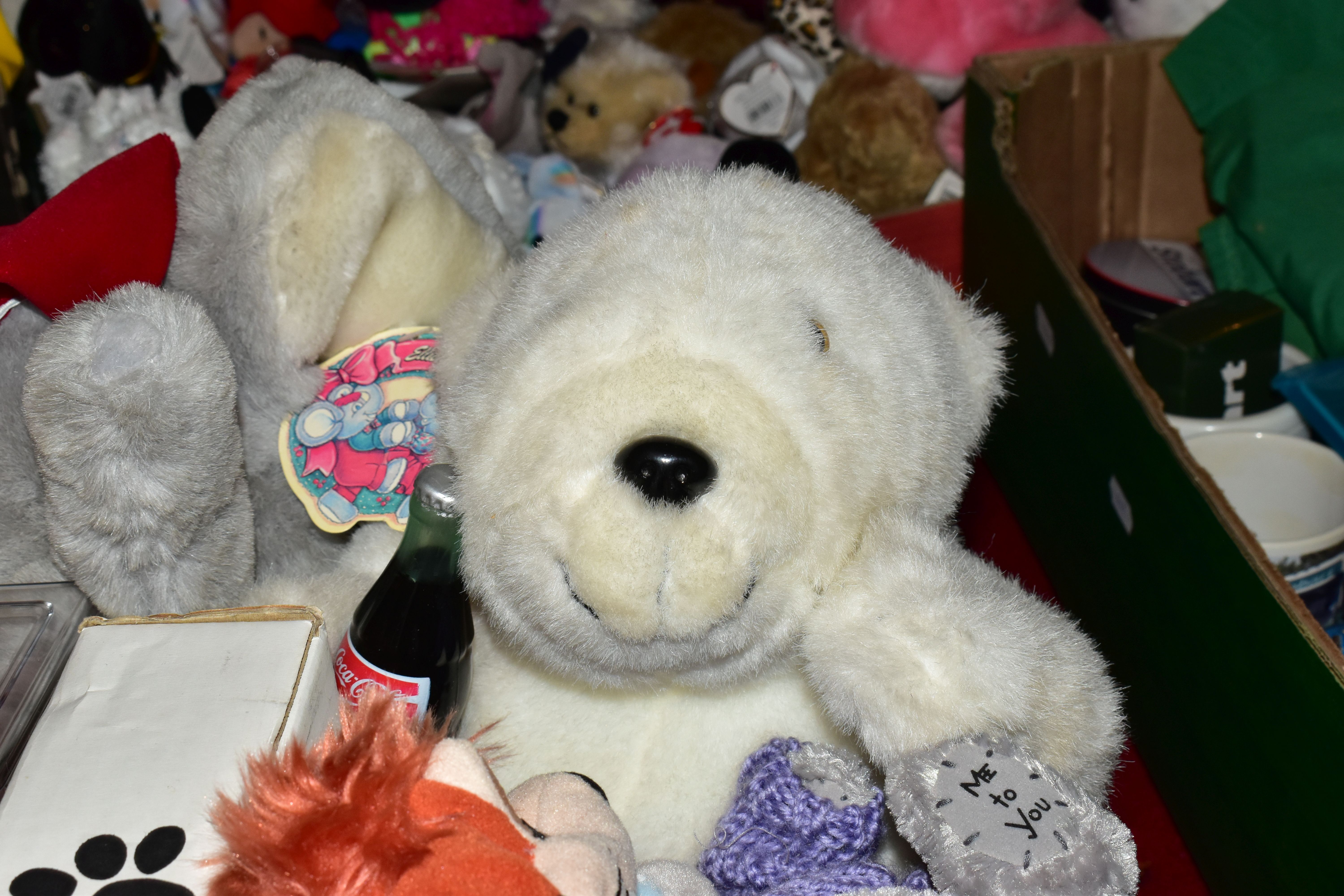 A QUANTITY OF MODERN SOFT TOYS, to include TY Beanie Babies, many with tag and tag protector, Russ - Image 9 of 14