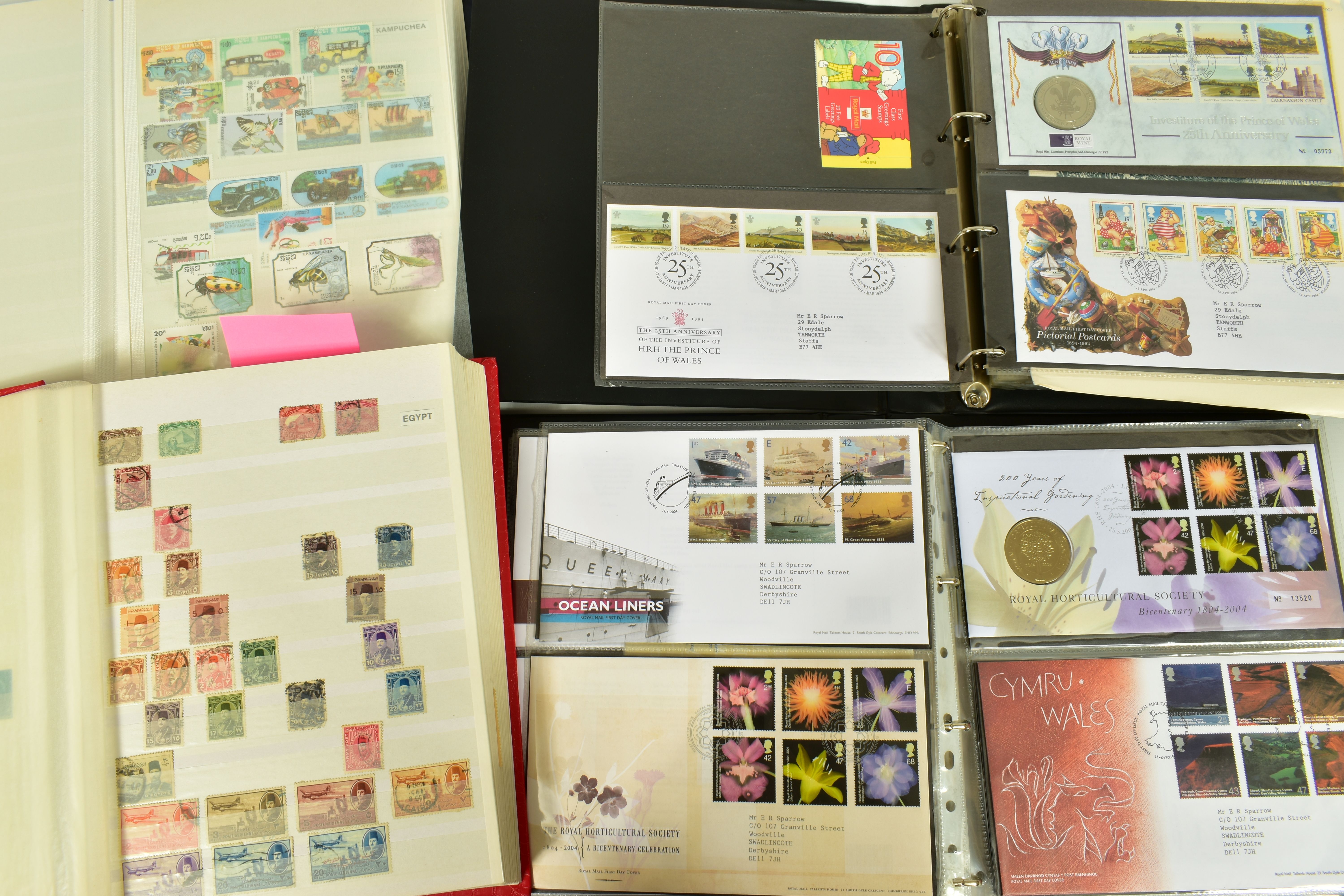 STAMPS, a large and very heavy suitcase with worldwide collection of stamps in eighteen albums - Image 10 of 12