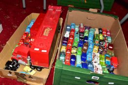 A QUANTITY OF UNBOXED AND ASSORTED PLAYWORN DIECAST AND PLASTIC VEHICLES FROM THE DISNEY PIXAR MOVIE