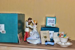 THREE BOXED WALT DISNEY CLASSICS COLLECTION FIGURES FROM WALT DISNEYS CINDERELLA, all with