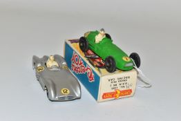 A BOXED CRESCENT TOYS B.R.M. MK.2 GRAND PRIX RACING CAR, No.1285, mid green body, black hubs,
