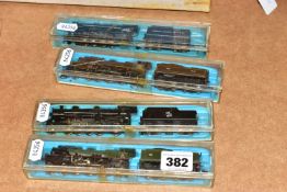 FOUR BOXED RIVAROSSI AND ATLAS N GAUGE LOCOMOTIVES, French class 231 No.231.E.22,S.N.C.F. green