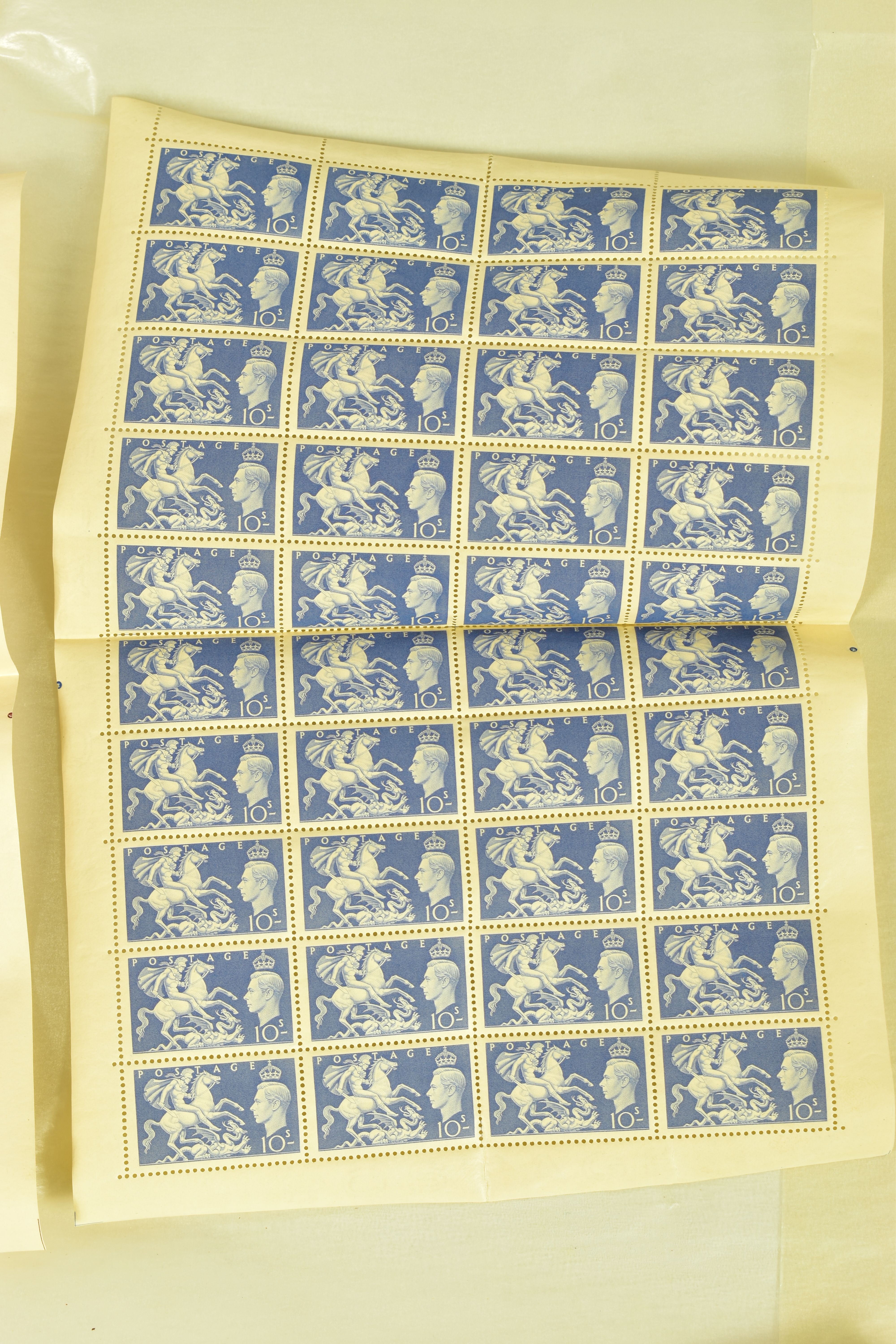GB KGVI 1951 festival high values 2/6, 10s and £1 all in complete Sheets. rare thus. - Image 4 of 4