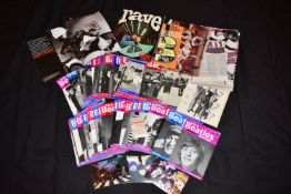 A TRAY CONTAINING BEATLES MEMORABILIA including The Beatles Book Monthly Nos 1-23 and 25-46, an