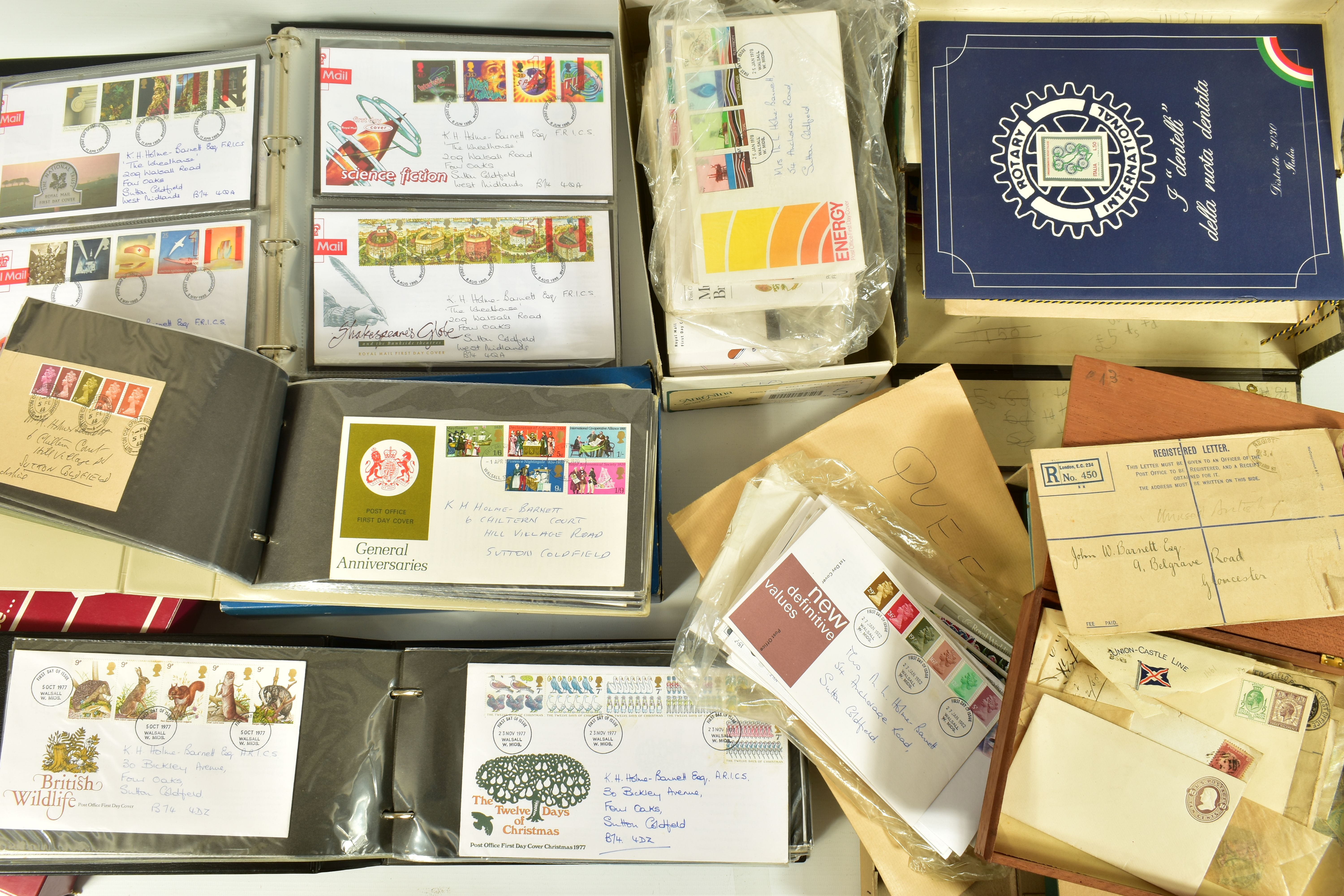 LARGE BOX WITH COLLECTION OF STAMPS AND COVERS, mainly GB FDCs from late 1960s to 1990s but we - Image 5 of 8