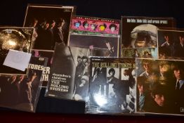 THE ROLLING STONES ORIGINAL, REPRESSED AND IMPORT LPs comprising of a 1st pressing of The Rolling