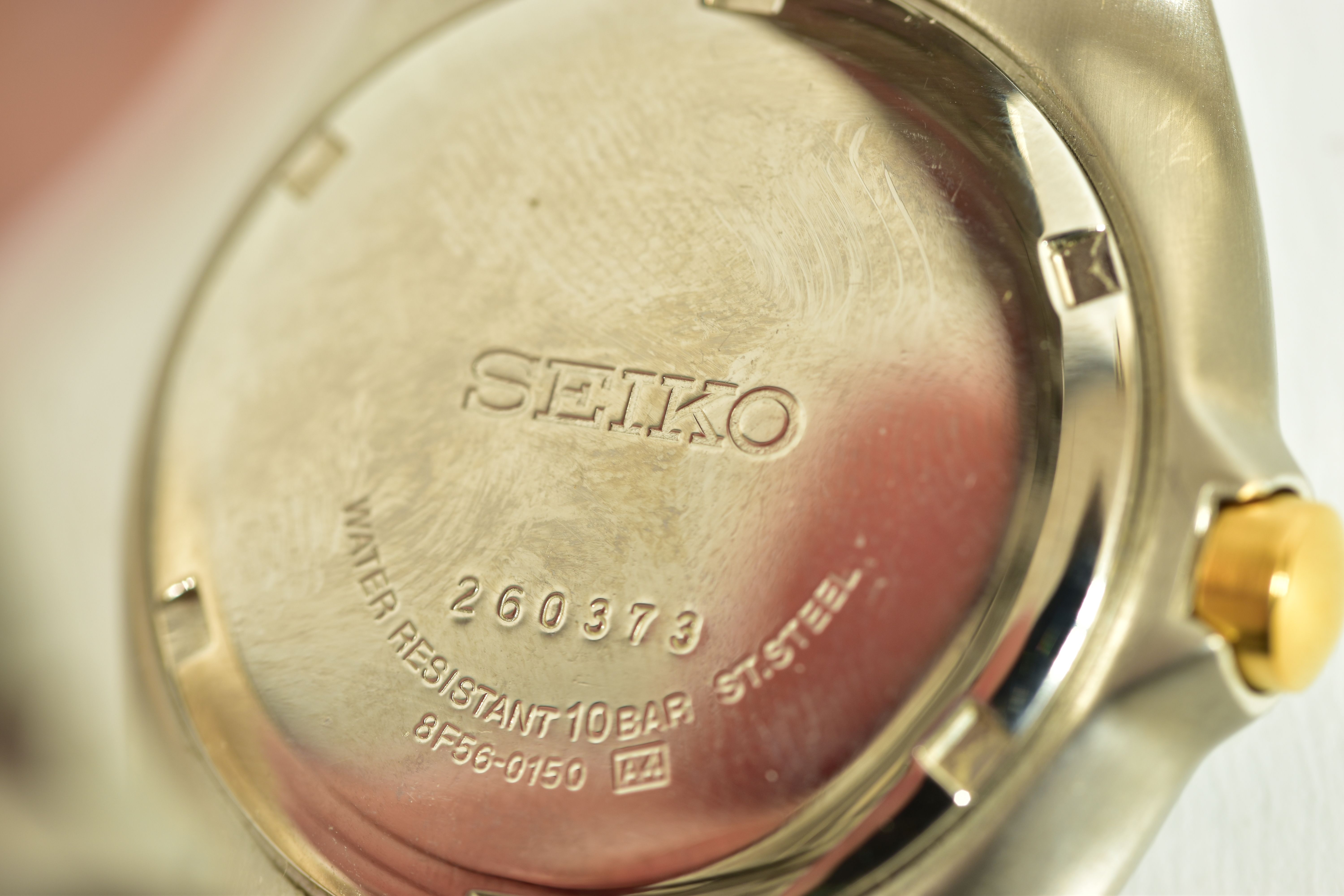TWO SEIKO WRISTWATCHES, the first a Seiko perpetual calendar watch, dark blue dial with gold - Bild 4 aus 6