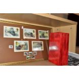 A QUANTITY OF COLOUR POSTCARD SIZE RAILWAY PHOTOGRAPHS, majority are 1980's and 1990's views of