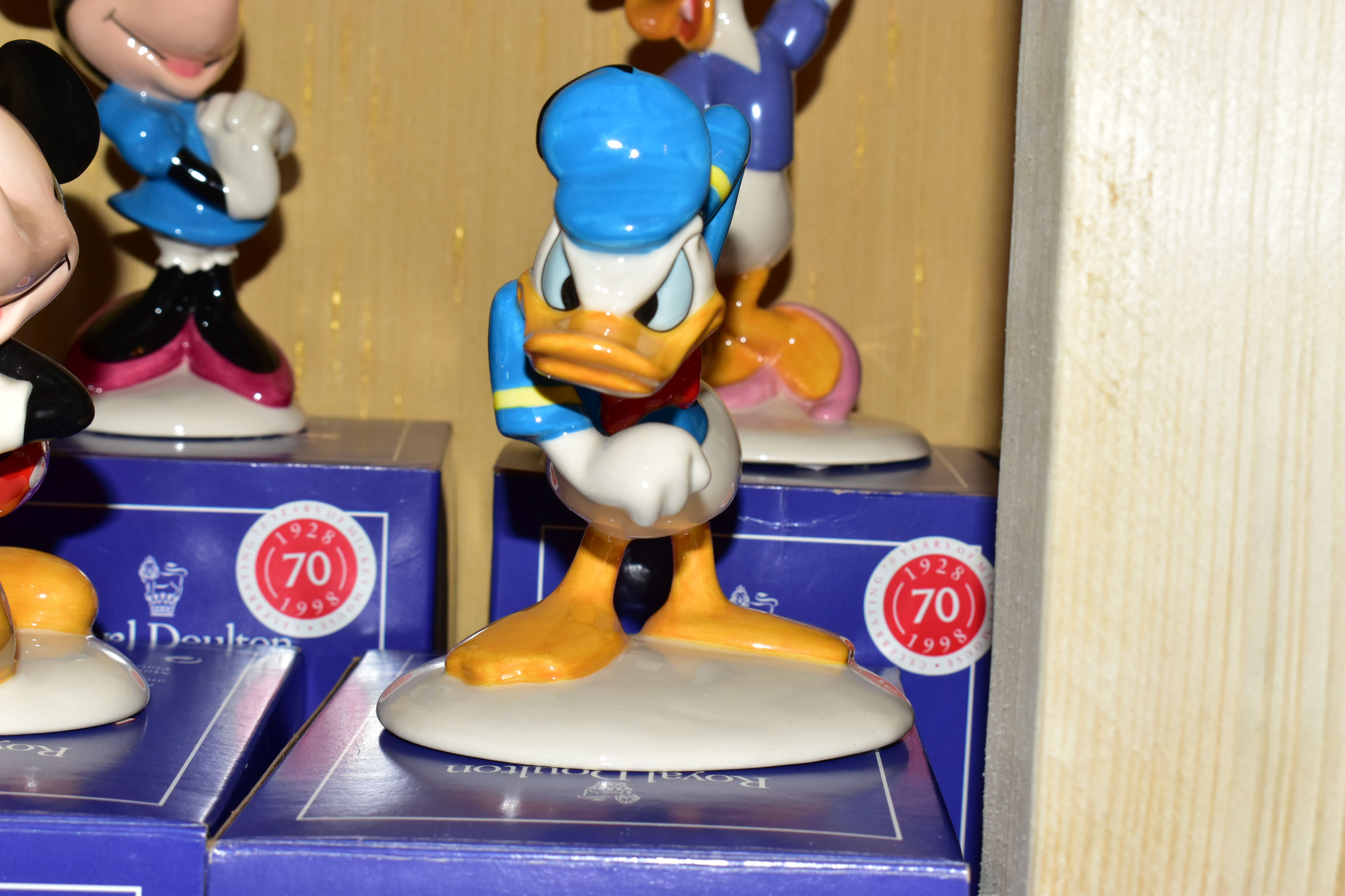 SIX BOXED ROYAL DOULTON FIGURES FROM THE MICKEY MOUSE COLLECTION 70TH ANNIVERSARY, comprising Mickey - Image 6 of 10