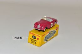A BOXED DINKY TOYS SUNBEAM ALPINE SPORTS, No.107, pink body, grey interior, cream hubs, white suited