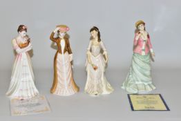 FOUR ROYAL DOULTON FIGURES, comprising boxed limited edition Sally HN4160 no 0077/1500