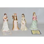 FOUR ROYAL DOULTON FIGURES, comprising boxed limited edition Sally HN4160 no 0077/1500