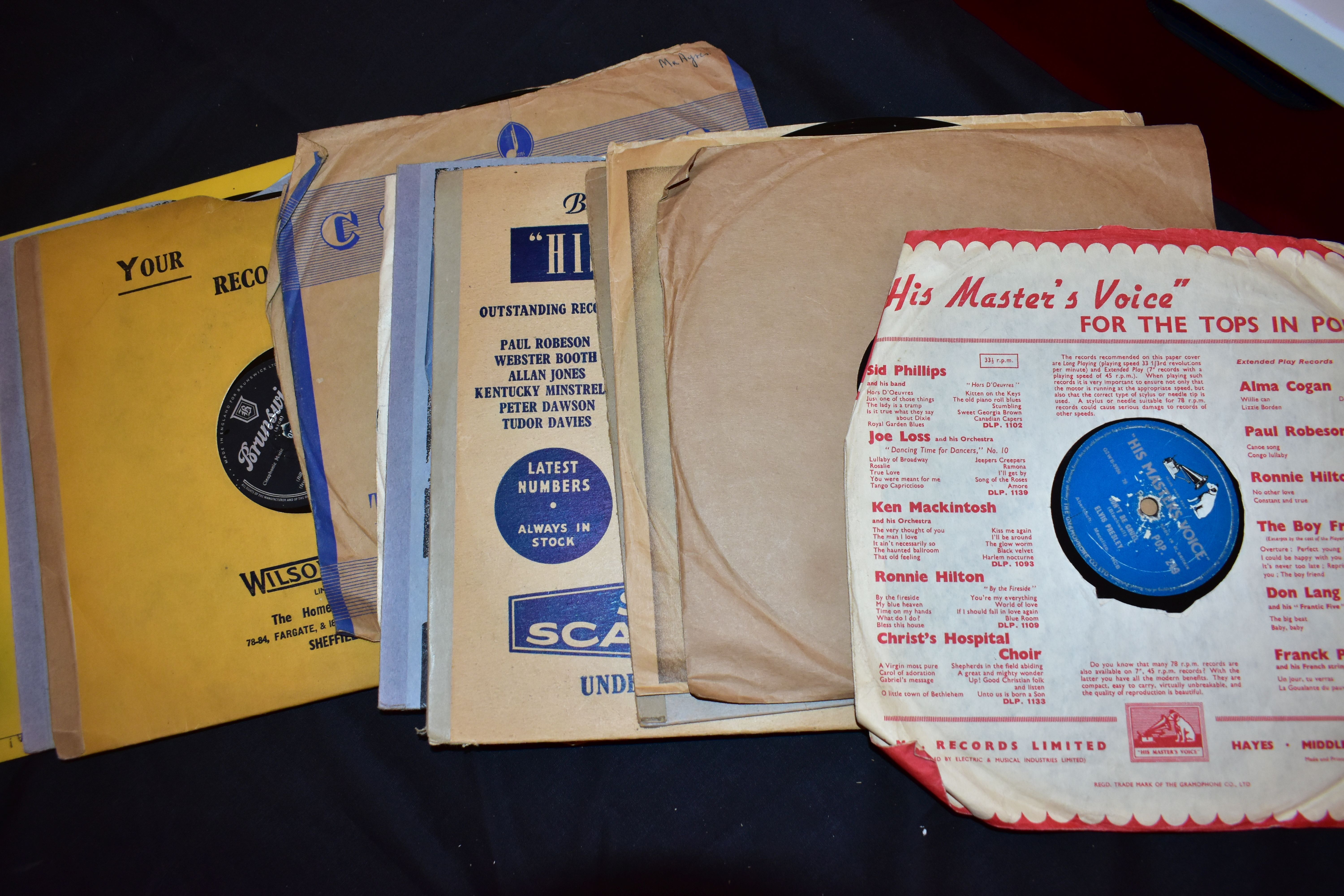 TWO TRAYS CONTAINING 78s, SINGLES, CDs, AND CASSETTE TAPES mostly from the 1950s and 60s including - Image 4 of 5