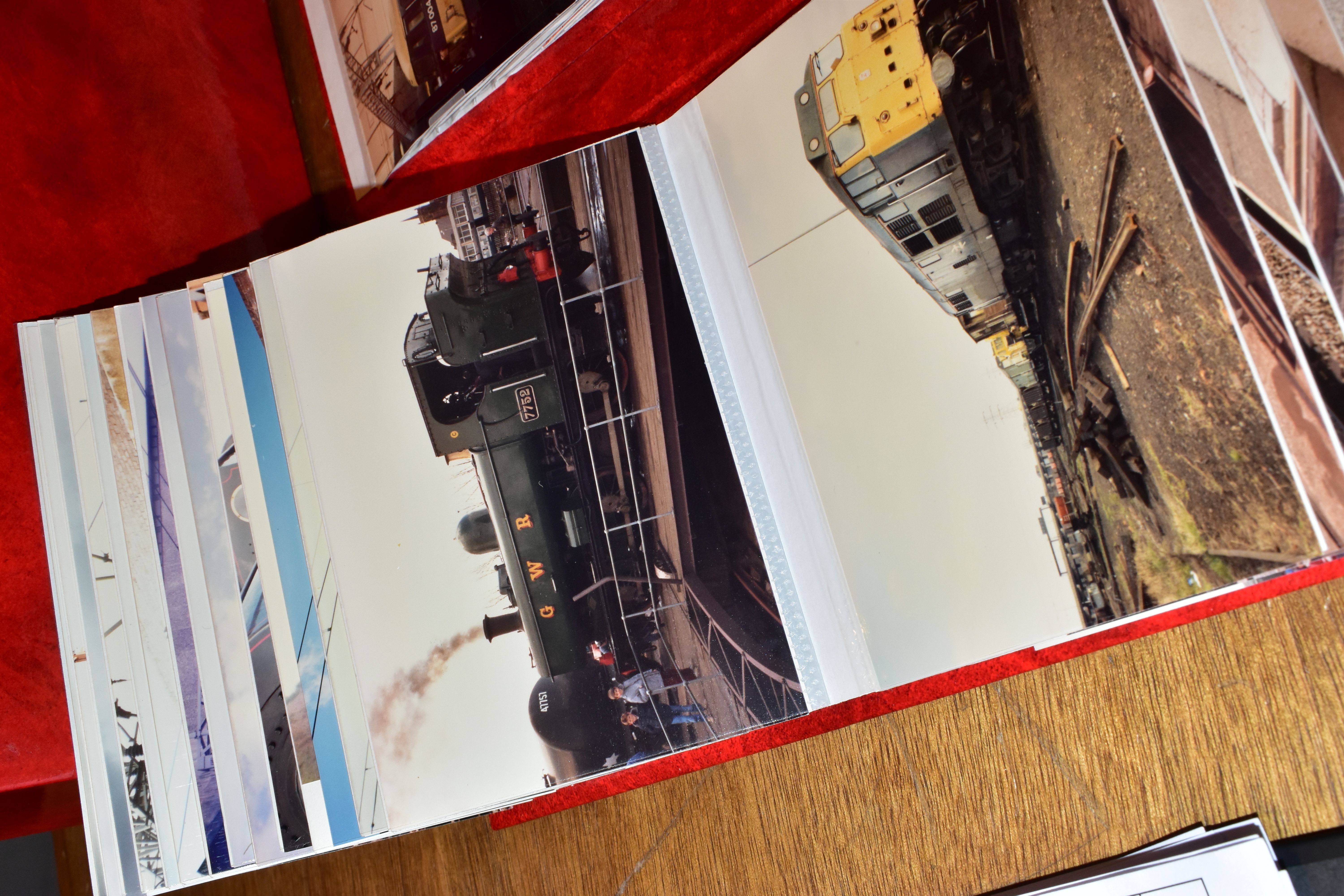A QUANTITY OF COLOUR POSTCARD SIZE RAILWAY PHOTOGRAPHS, majority are 1980's and 1990's views of - Image 9 of 12