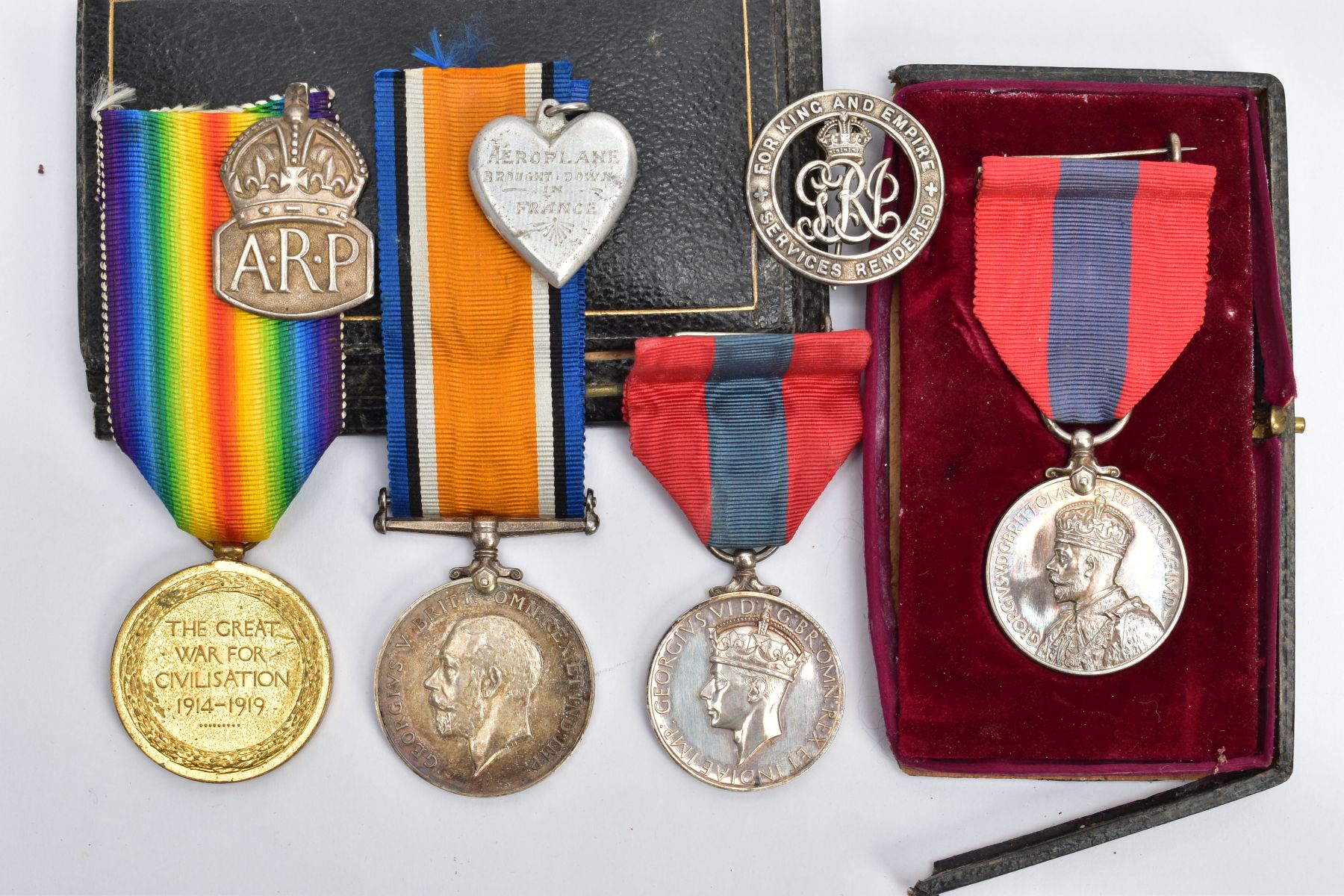 A SELECTION OF MEDALS, to include World War One British War & Victory Medals named 102657 Gnr W
