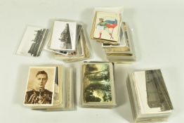 POSTCARDS, approximately three hundred and eighty postcards (300+ in plastic sleeves), subjects