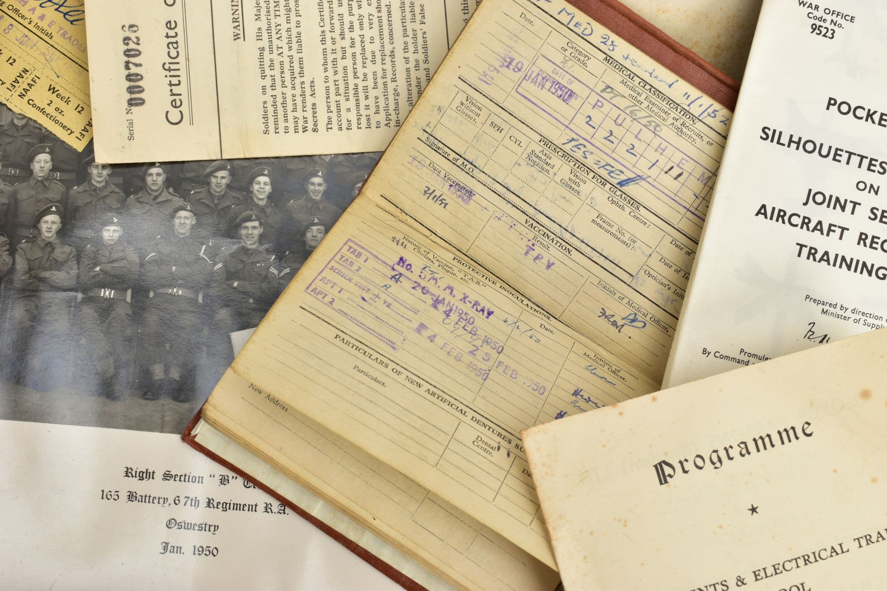 AN ARCHIVE OF ORIGINAL PAPERWORK, EPHEMERA & PHOTOS TO A POST WORLD WAR TWO SOLDIER, to include - Image 9 of 9