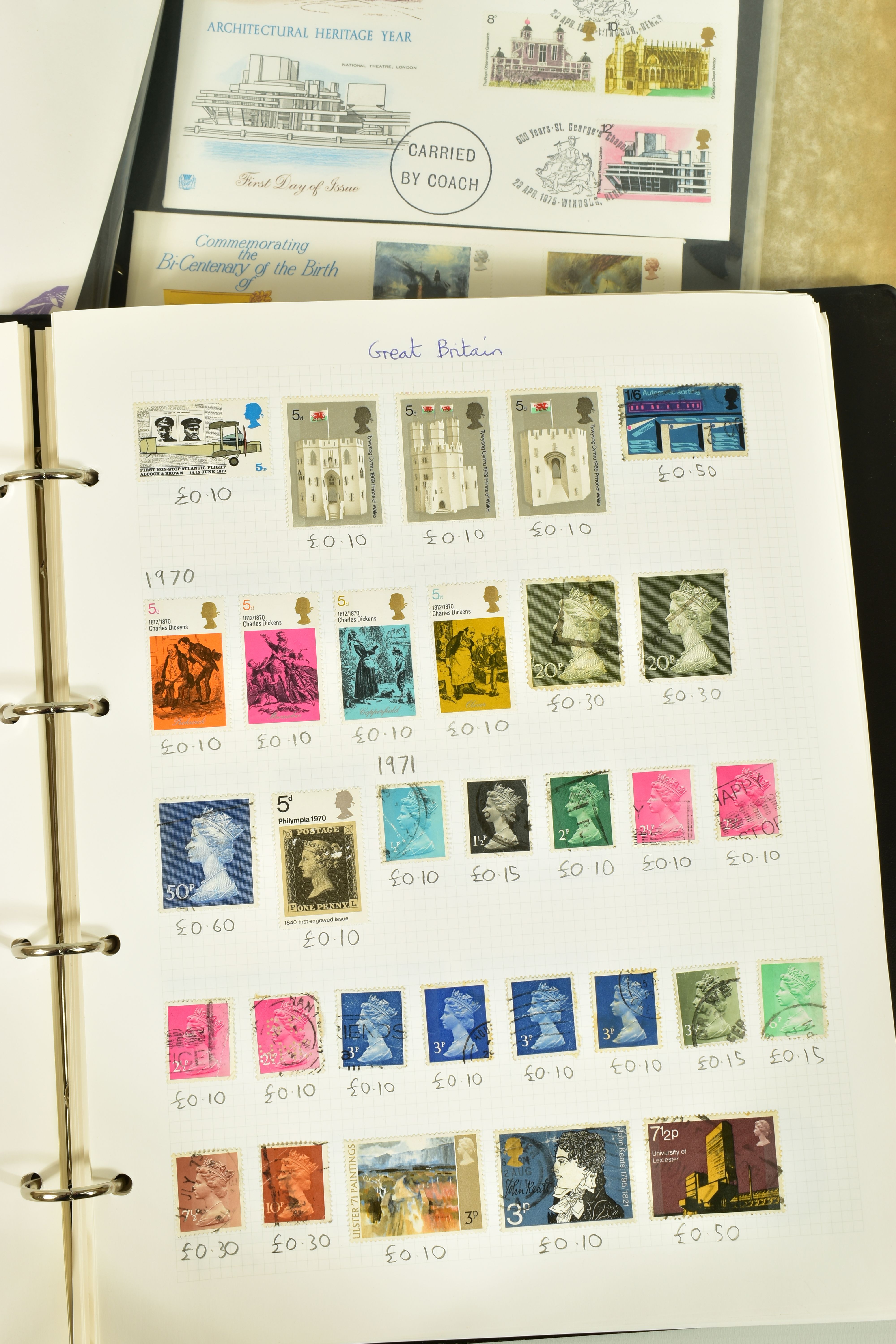 WORLDWIDE SELECTION OF STAMPS IN TWO ALBUMS - Image 6 of 9