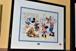 DISNEY ENTERPRISES INC, a limited edition sericel 'At the Studio with the Fabulous Five' (Mickey