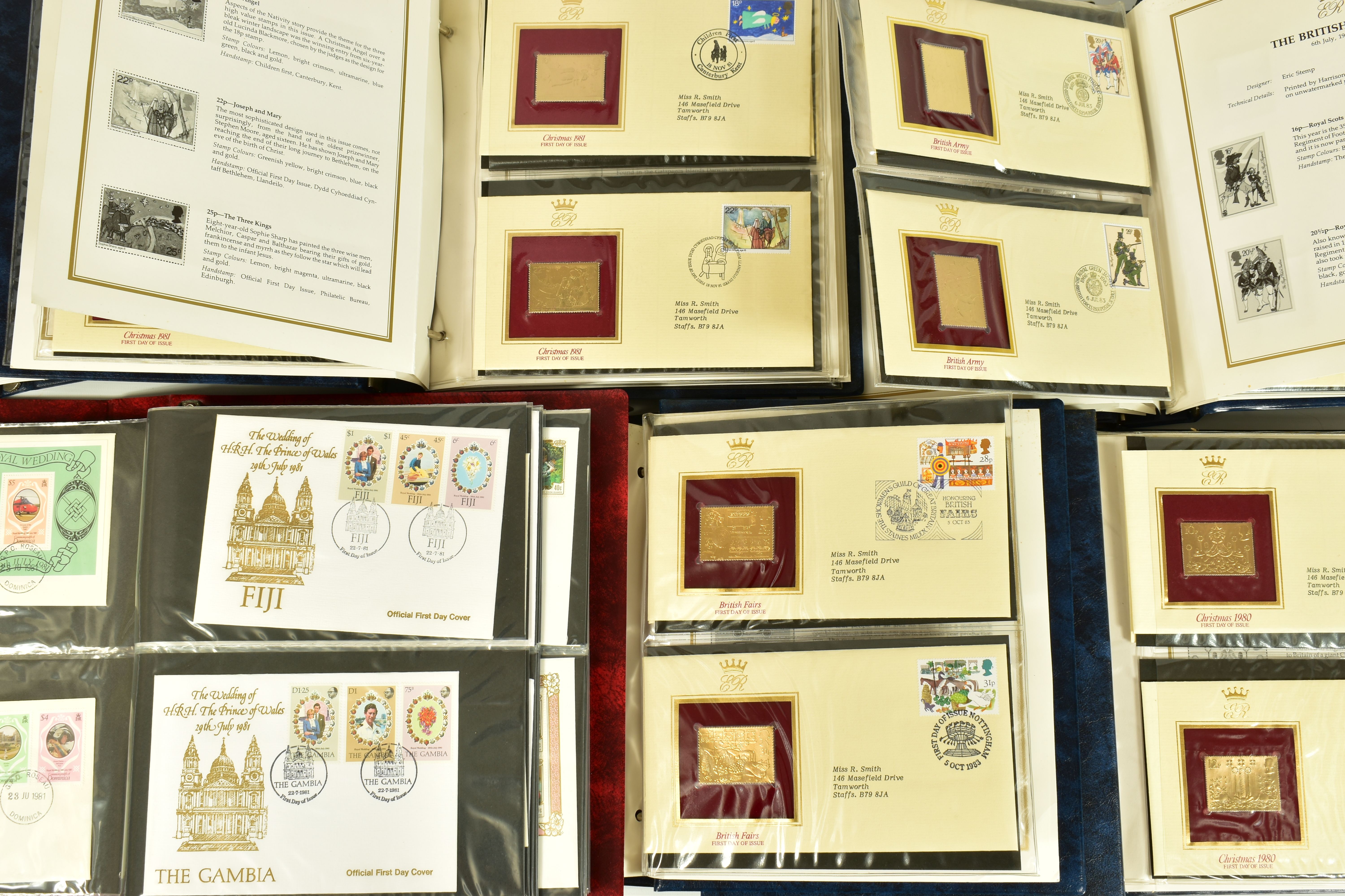 COLLECTION OF STAMPS, as covers including GB 22ct gold replica covers from 1980s, US stgates birds - Image 6 of 6