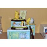 THREE BOXED ROYAL DOULTON WINNIE-THE-POOH SCULPTURES, comprising limited edition 'Summer's Day