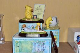 THREE BOXED ROYAL DOULTON WINNIE-THE-POOH SCULPTURES, comprising limited edition 'Summer's Day