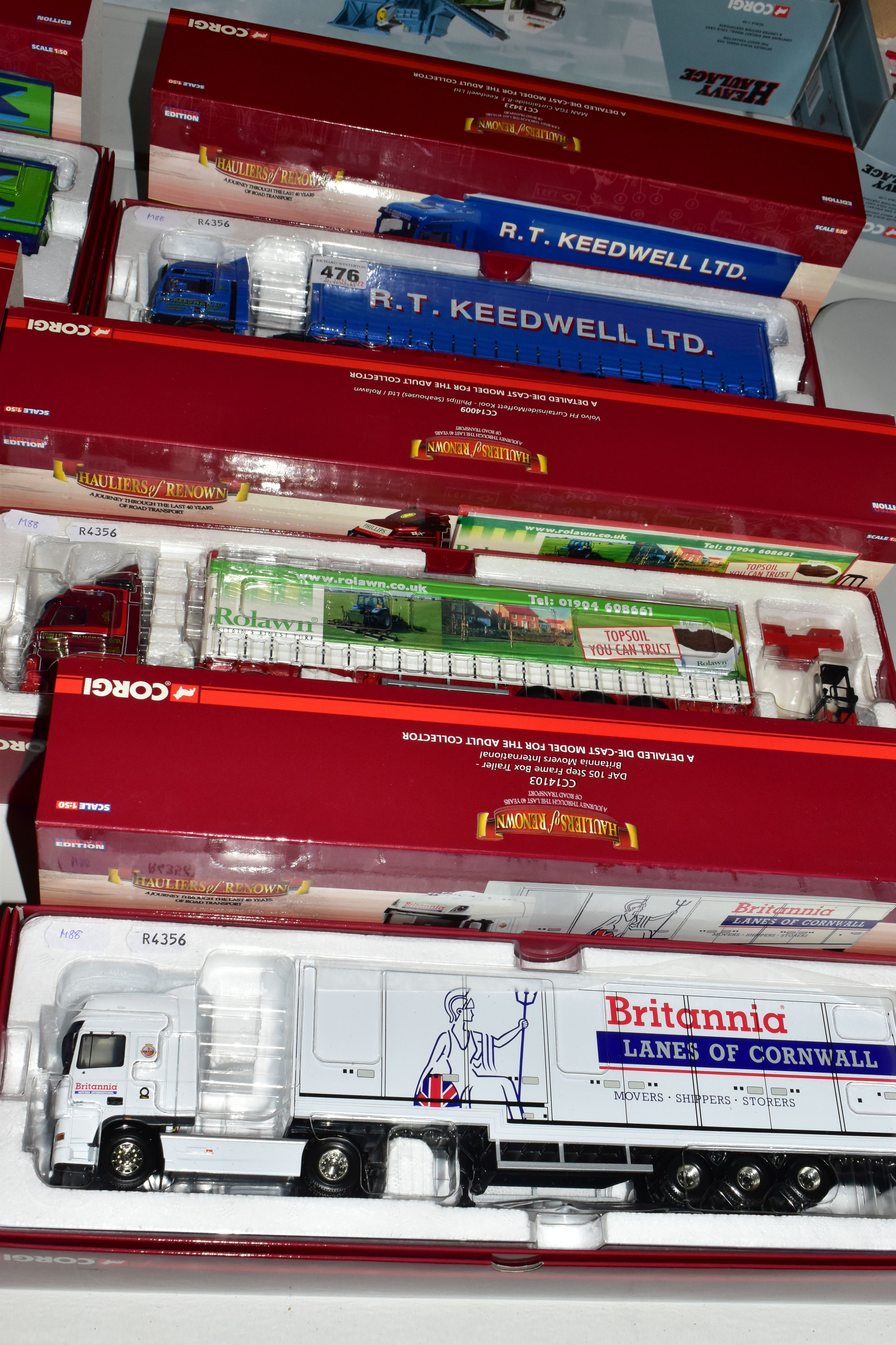 THREE BOXED CORGI CLASSICS LIMITED EDITION 1:50 SCALE HAULIERS OF RENOWN MODELS, catalogue numbers