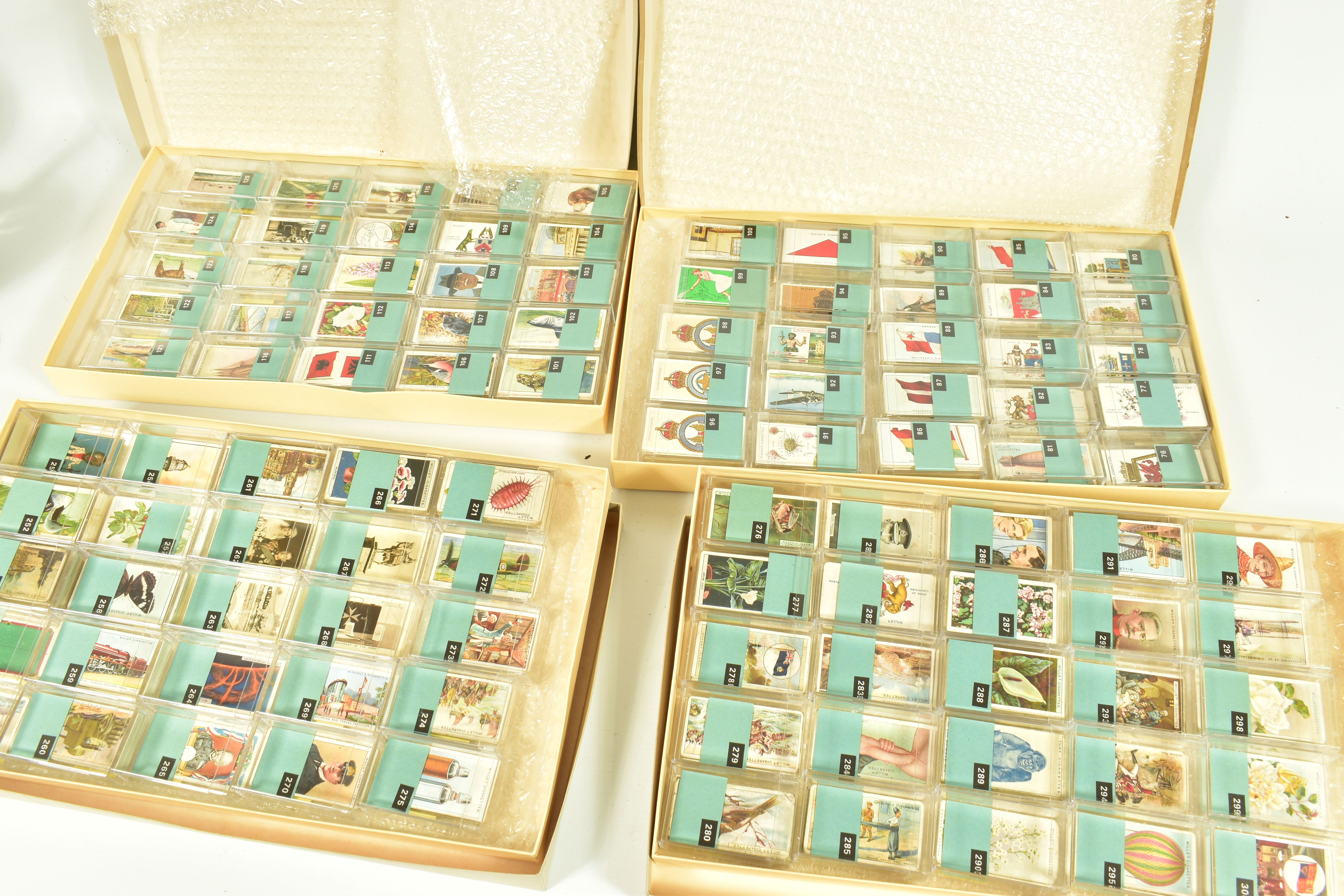 CIGARETTE CARDS, one box containing approximately three hundred and seventeen incomplete sets in