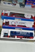 THREE BOXED CORGI CLASSICS LIMITED EDITION 1:50 SCALE MODERN TRUCKS & HAULIERS OF RENOWN MODELS,