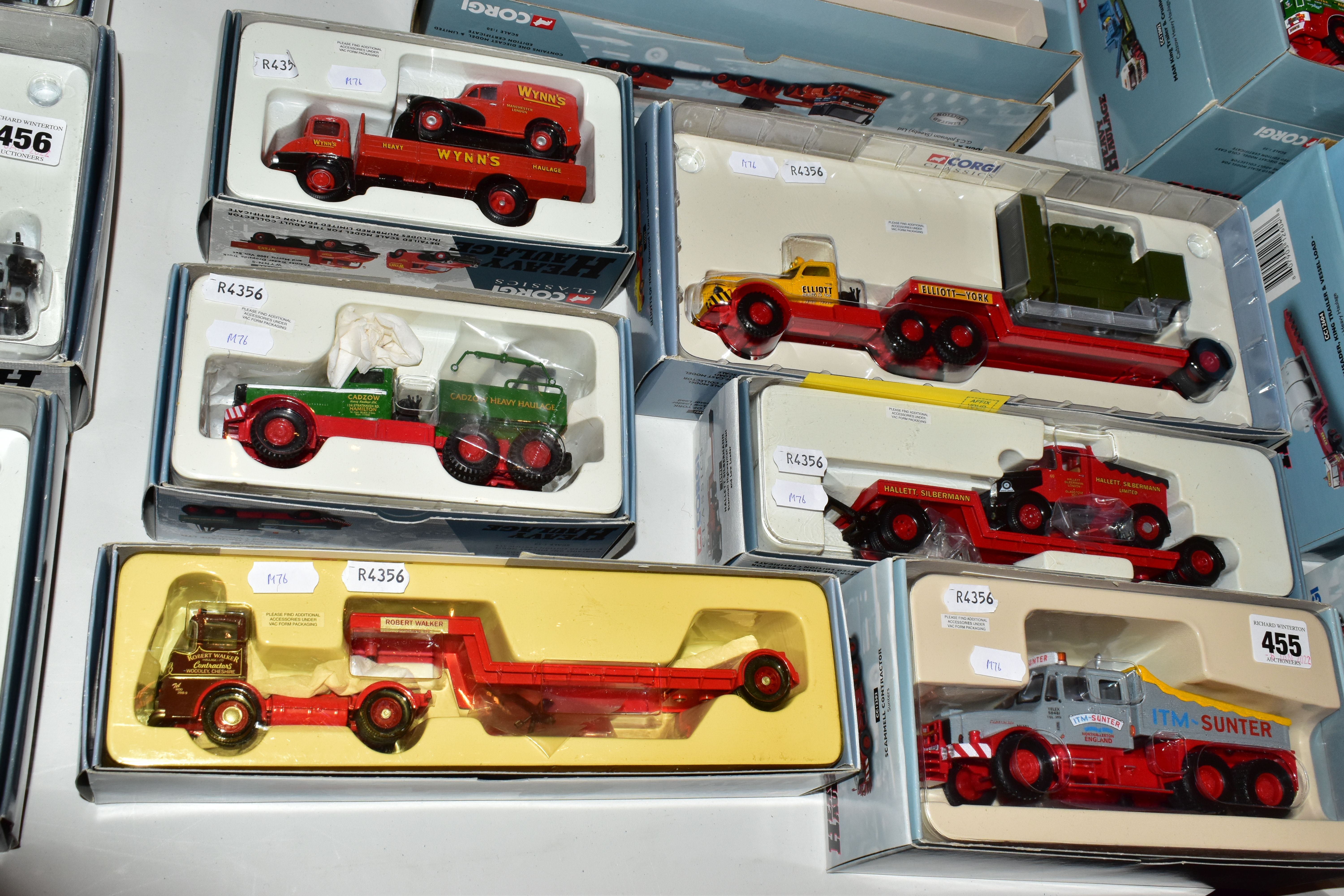 SIX BOXED CORGI CLASSICS HEAVY HAULAGE DIECAST VEHICLES, catalogue numbers CC12302, 16901 (missing