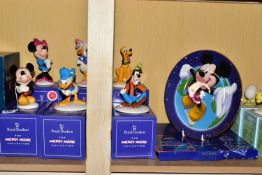 SIX BOXED ROYAL DOULTON FIGURES FROM THE MICKEY MOUSE COLLECTION 70TH ANNIVERSARY, comprising Mickey