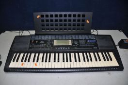 A YAMAHA PSR-420 KEYBOARD with sheet music stand and foot pedal (PAT pass and working)