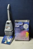 A VAX V130 CARPET CLEANER and a brand new in box Benross 16in standing fan unassembled (PAT pass and