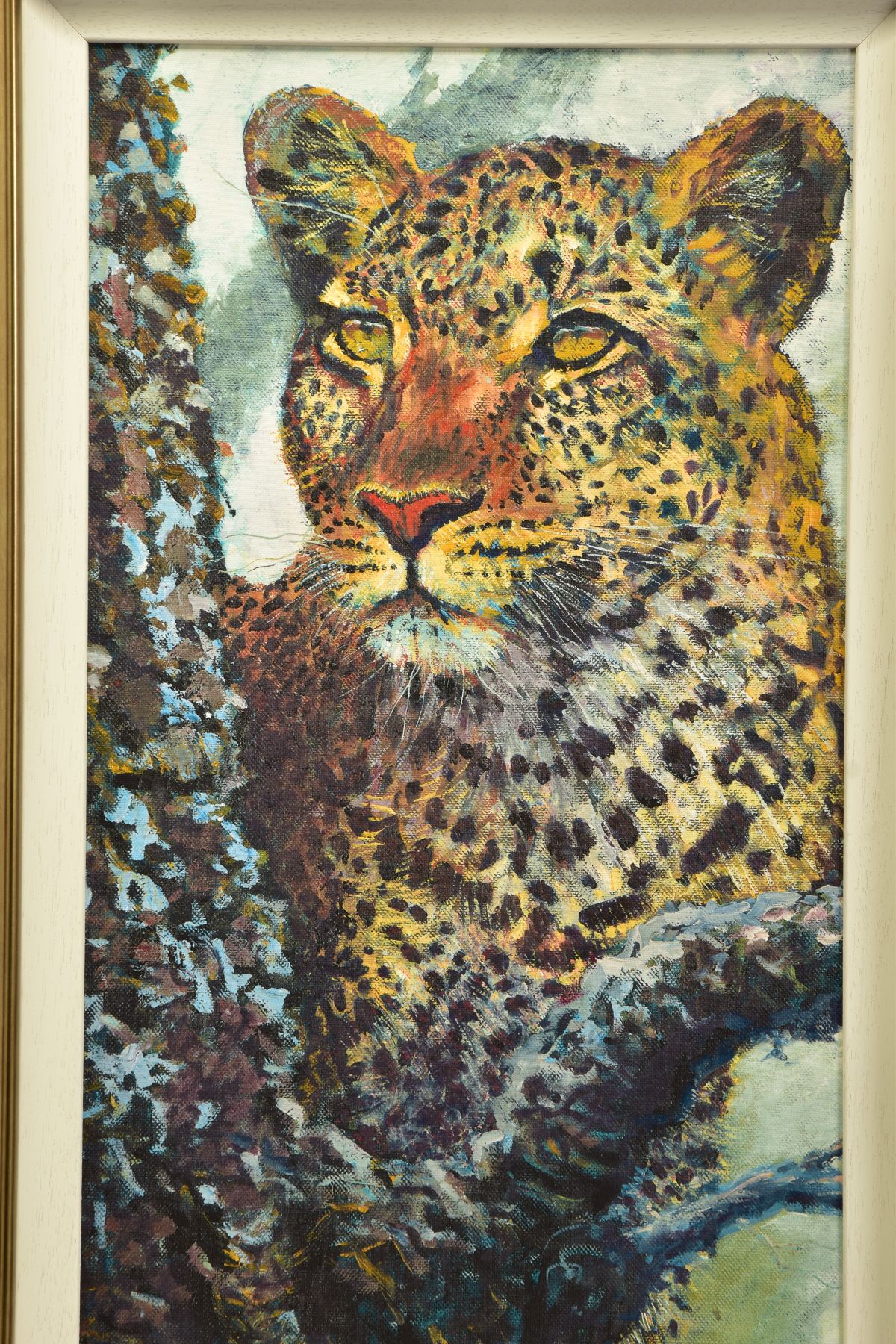 ROLF HARRIS (AUSTRALIAN 1930) 'ALERT FOR PREY' a signed limited edition print of a leopard 119/ - Image 2 of 11