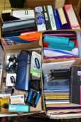 ELECTRICAL ITEMS AND STATIONERY ETC, to include an unused Fitbit Ace, unused four port USB