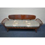 LUCIAN ERCOLANI FOR ERCOL, MODEL 355 STUDIO COUCH, an elm and beech bed settee/daybed, with a
