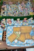 ENESCO 'THIS LITTLE PIGGY' ORNAMENTS ETC, comprising 28 novelty pigs, display stand approximately