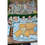 ENESCO 'THIS LITTLE PIGGY' ORNAMENTS ETC, comprising 28 novelty pigs, display stand approximately