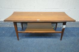 RICHARD HORNBY FOR FYNE LADYE, a teak coffee table, length 92cm x depth 41cm x height 37cm (