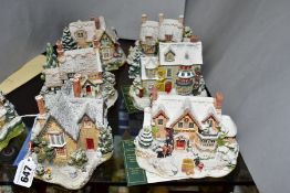 SIX LILLIPUT LANE SCULPTURES FROM CHRISTMAS COLLECTION, with deeds except where mentioned,